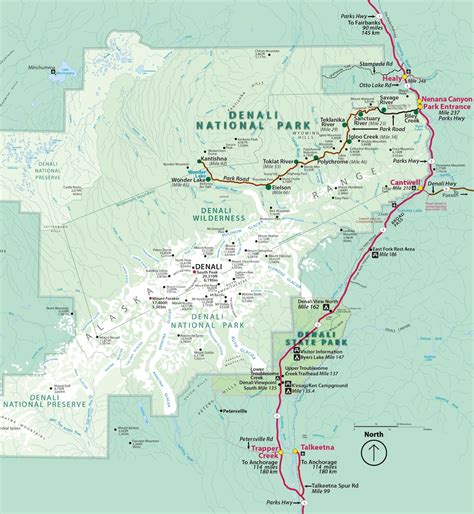 Denali Park Map | DENALI SUMMER: Updates & Changes