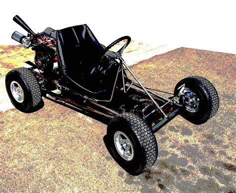 Road Rocket Go Kart Kit, 6" Aluminum Wheels