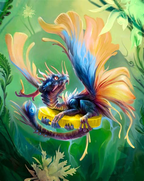 ArtStation - Faerie dragon and their hoard