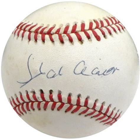 Hank Aaron | Autographed Baseball Memorabilia & MLB Merchandise