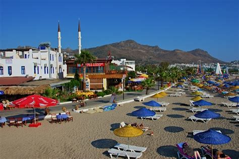 Günbatımı Beach Turgutreis Beach Photos - Bodrum Travel Guide Turkey