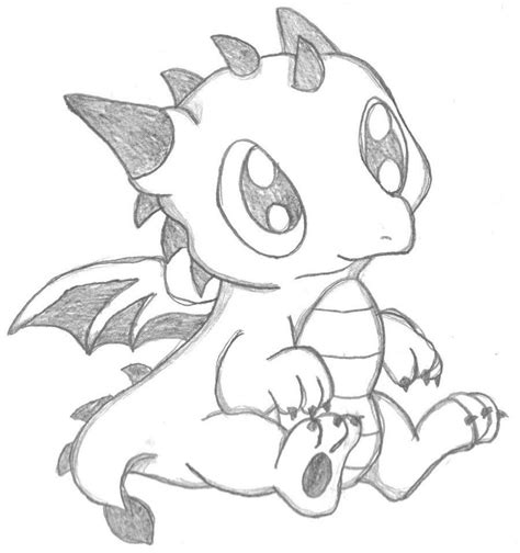 Dessin facile a reproduire | Cute dragon drawing, Dragon sketch, Baby ...