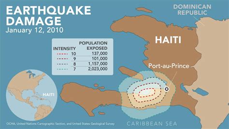 Haiti Earthquake World Map