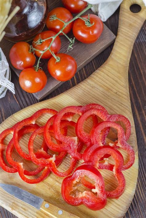 Fresh bell pepper rings stock photo. Image of vegetables - 150878524