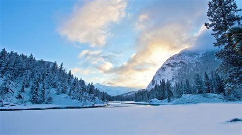 Peaceful Mountain Snow (+Music) 1HR Nature Relaxation Film - Remastered ...