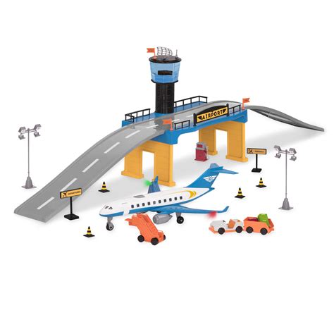 DRIVEN – Airport Playset with Toy Airplane (38pc) – Micro Series ...