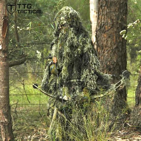 TTGTACTICAL Camouflage Sniper Ghillie Suit Yowie Sniper Tactical ...