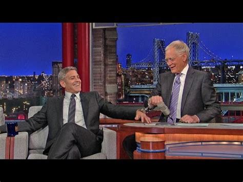 George Clooney Handcuffs Himself to David Letterman - The Hollywood Gossip