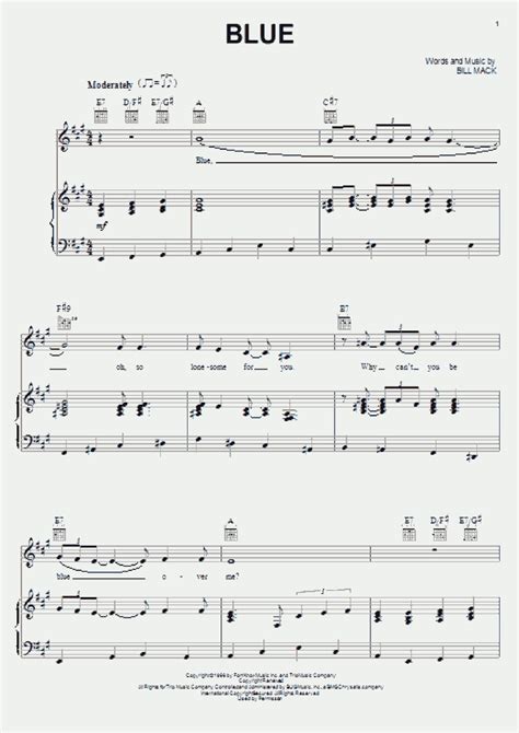 Blue Piano Sheet Music | OnlinePianist