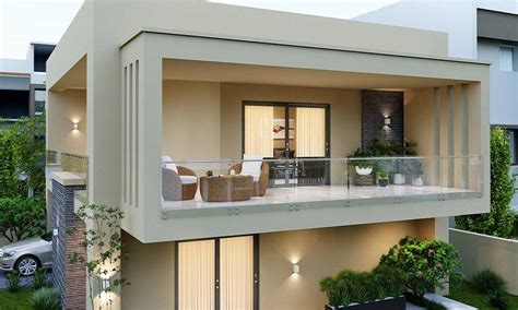 House Balcony Design Small House Design Grill Design Roof Design 3d ...