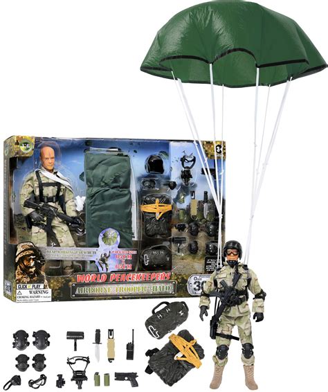 Buy Click N' Play Airborne Paratrooper, 12-Inch Action Figures ...