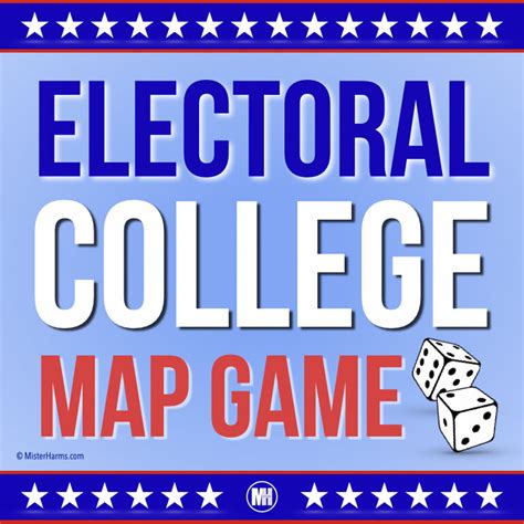 Electoral College Map Game Simulation & Activity: Presidential Election ...