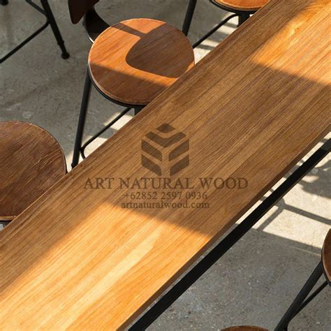 Meja Bar Minimalis Modern Kayu Solid - artnaturalwood.com