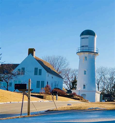 Cape Elizabeth Two Lights Lighthouse. West Tower. Cape Elizabeth, Maine ...