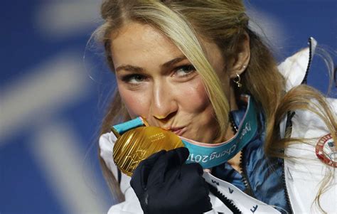 Mikaela Shiffrin: Award ceremony ALPINE SKIING at Olympic Winter Games ...