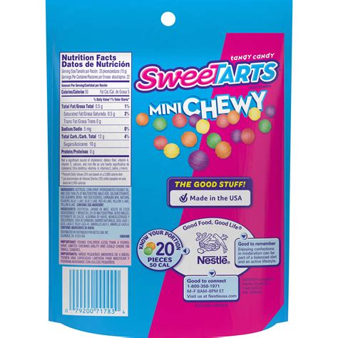 Wonka Mini Sweet Tarts Nutrition – Nutrition Ftempo