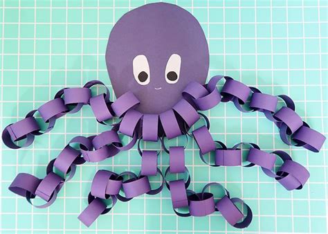 Paper Plate Octopus Craft For Kids Free Template | Images and Photos finder