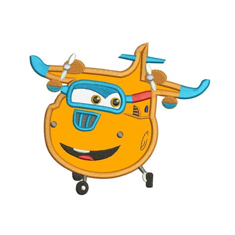 Super Wings Donnie Applique Design