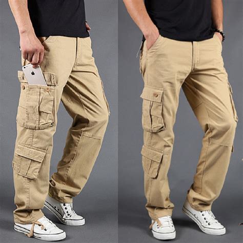 Mens Cargo Pants Regular Fit 8 Pockets | Sizes 31-42 | Free Shipping ...