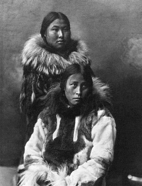 Alaska Eskimos C1903 Ntwo Eskimo Women In Traditional Fur Clothing Nome ...