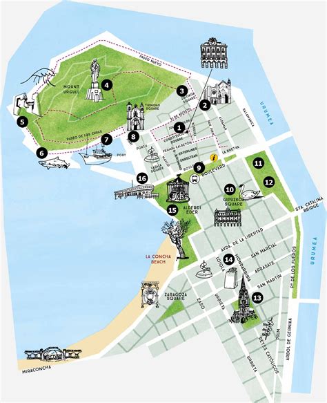 Mapa del Centro y Casco Viejo de San Sebastián | San sebastian, Turismo ...