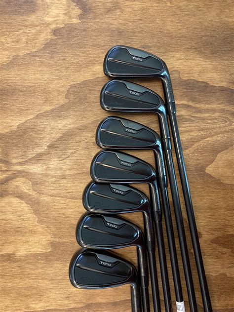 Titleist T200 Black Limited Edition Iron Set / 4-P Stiff Flex Steel ...