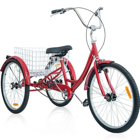 Merax 26" 3 Wheel Bike Adult Tricycle Trike Cruise Bike, Multiple ...