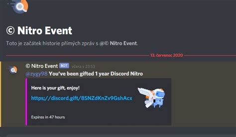 "Claim your nitro" bot scam – Discord