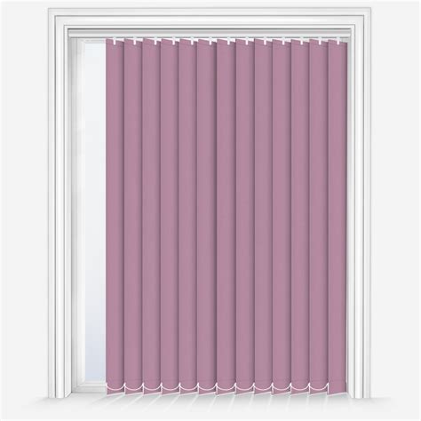 Deluxe Plain Wisteria Vertical Blind | Blinds Direct