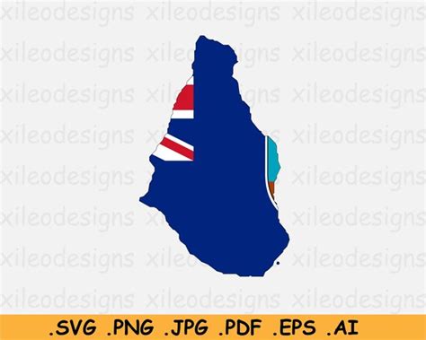 Montserrat Map Flag SVG British Overseas Territory BOT - Etsy Hong Kong