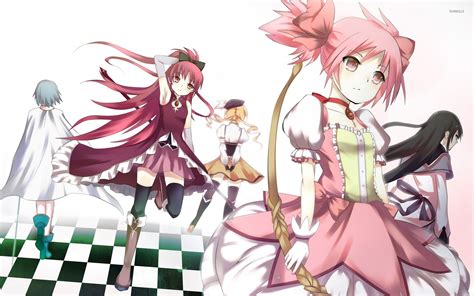 Puella Magi Madoka Magica characters wallpaper - Anime wallpapers - #54578