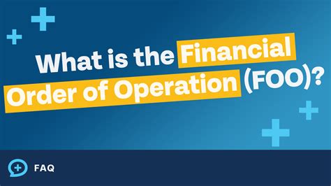 What is the Financial Order of Operations® (FOO)? | FAQ | Money Guy