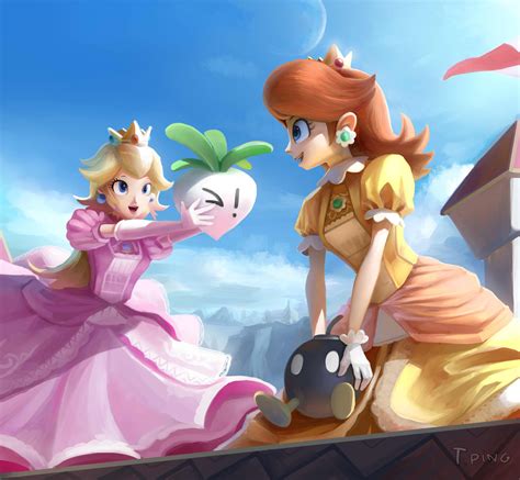 Peach and Daisy - Super Smash Bros. Ultimate by TerriblePing on DeviantArt