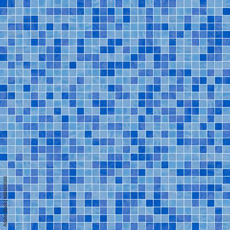 Seamless large texture of blue swimming pool square mosaic tiles Stock ...