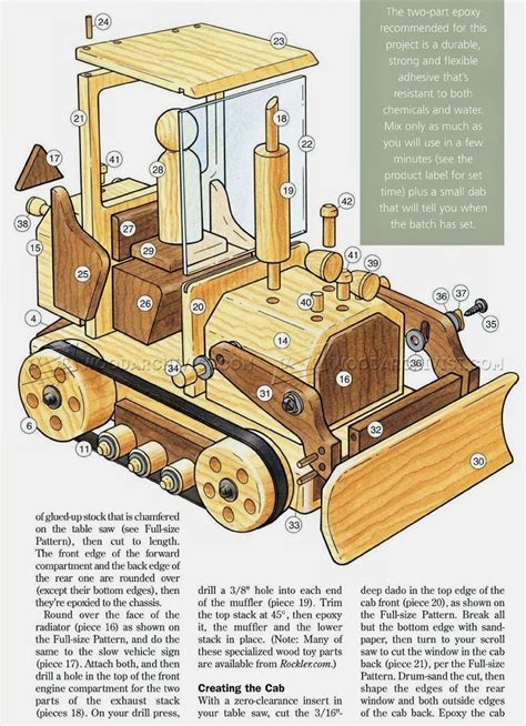 Wooden Toy Bulldozer Plans Small Wooden Toy Plans You Can Do For Fun # ...