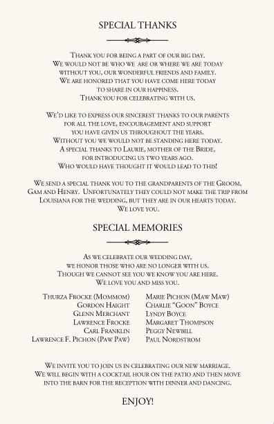 Wedding Reception Thank You Speech Examples – PINMOMSTUFF