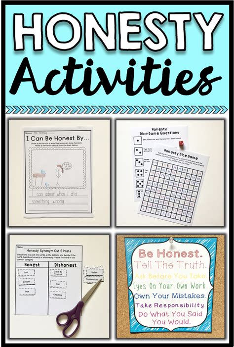 Honesty Activities & Worksheets For Character Education Lessons On ...