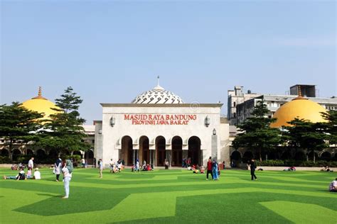 Masjid Raya or Grand Mosque in Bandung, Indonesia Editorial Stock Photo ...