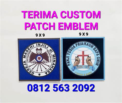 Logo PANJI YOSUA GMIM PRIA KAUM BAPA Emblem Patch Prepet Perekat Velkro ...