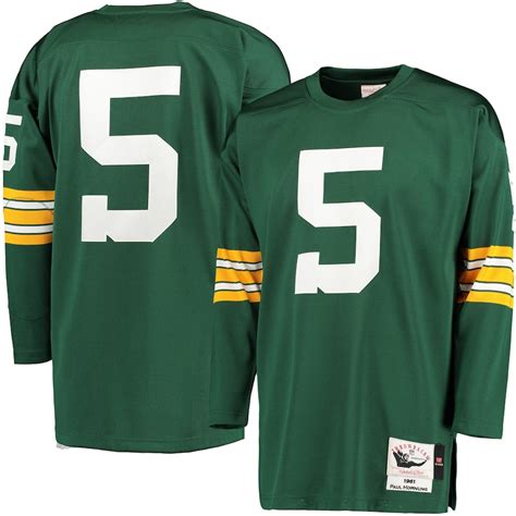 Mitchell & Ness Paul Hornung Green Bay Packers Green 1961 Throwback ...