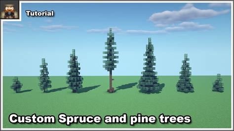 Minecraft tutorial: how to make custom spruce trees Minecraft Map