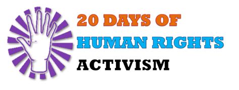 20 Days of Human Rights Activism PNG