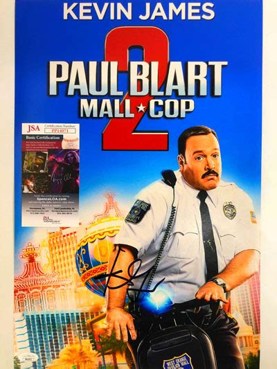 KEVIN JAMES (Paul Blart: Mall Cop 2) signed movie poster - Sport ...