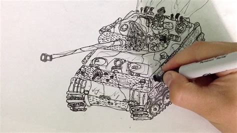 Draw A Panther Tank - YouTube