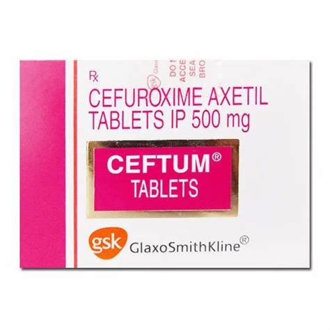 Ceftum 500mg Tablets at Rs 379.25/pack | Cefuroxime Axetil Tablets in ...