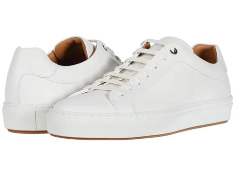 BOSS by Hugo Boss Leather Sneaker | Mirage Tenn in White Leather (White ...