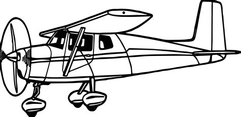 Gambar Illustration Cessna Airplane Coloring Page Wecoloringpage Pages ...