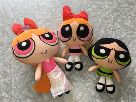 1999 Powerpuff Girls Plush Stuffed Animals - Cartoon Network by ...