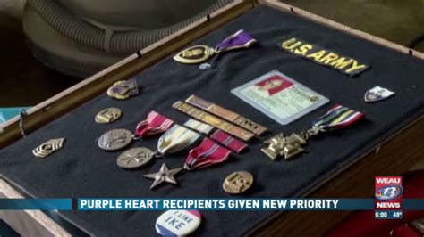 Purple Heart recipients given new priority by federal government