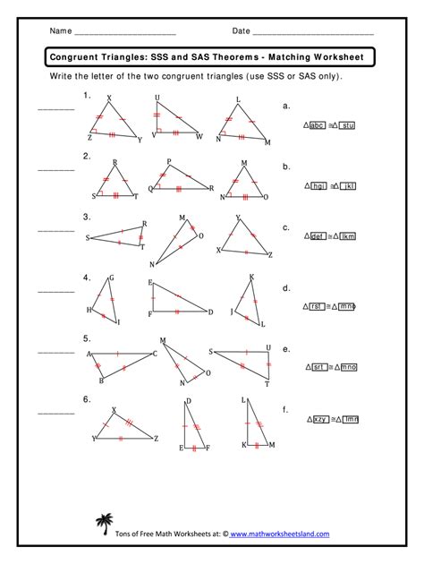 Triangle Congruence Practice Worksheet – Englishworksheet.my.id